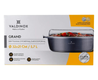 Altom Valdinox Grand brytfanna 32x21cm prostokątna z pokrywą żaro - 1580514 - zdjęcie 5